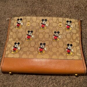 Disney x Coach Brown Leather Bag